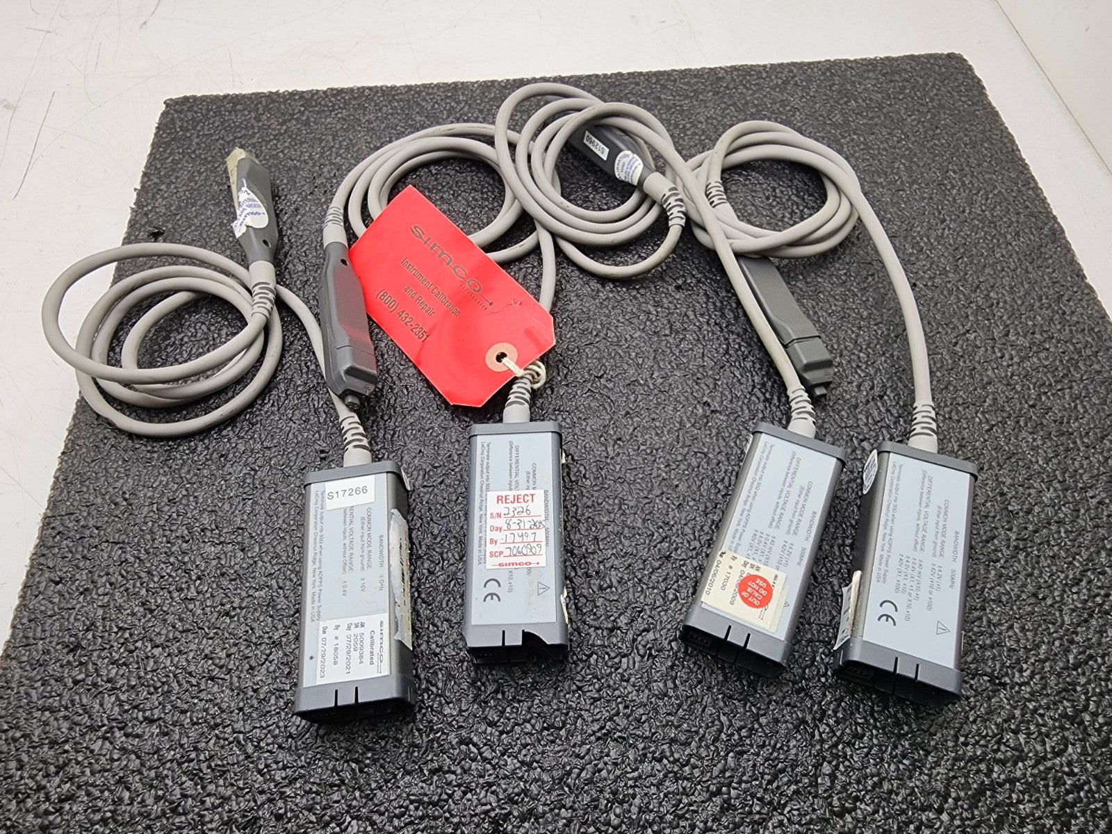 Lot of 4x LeCroy AP033 AP034 Active Differential Probe For Parts or Repair