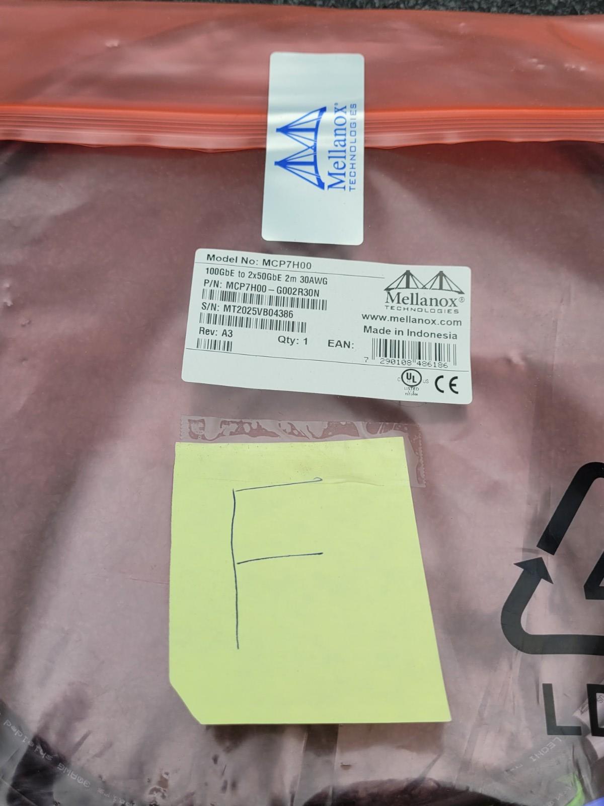 MELLANOX MCP7H00-G002R30N COPPER HYBRID Cable ETH 100GbE TO 2X50GbE 2M 30AWG[F]