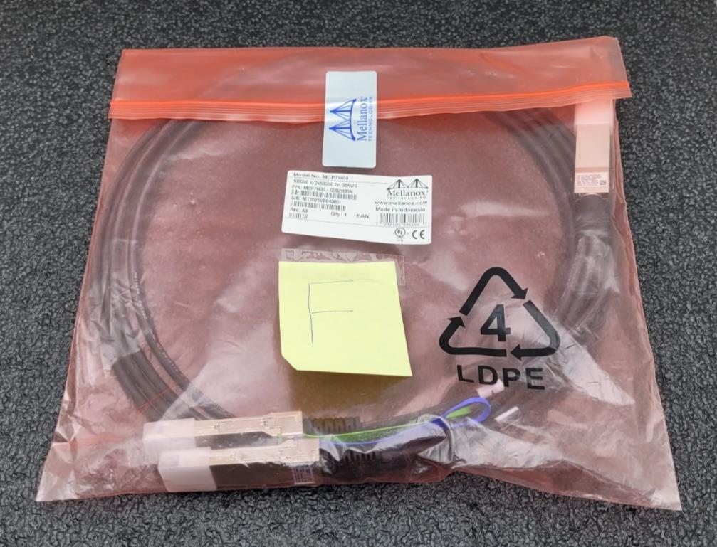 MELLANOX MCP7H00-G002R30N COPPER HYBRID Cable ETH 100GbE TO 2X50GbE 2M 30AWG[F]