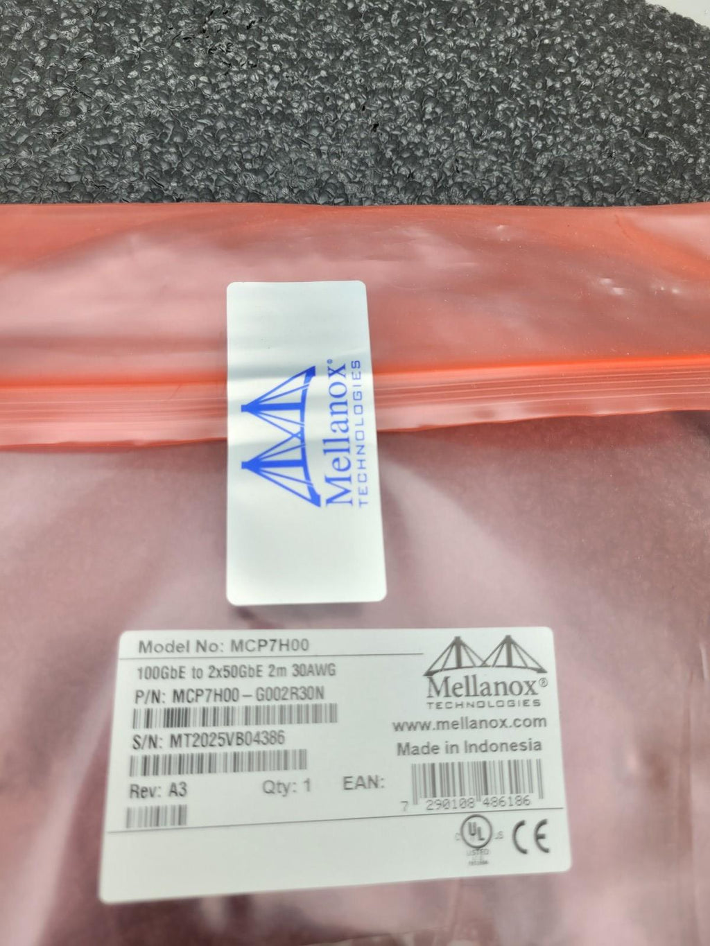 MELLANOX MCP7H00-G002R30N COPPER HYBRID Cable ETH 100GbE TO 2X50GbE 2M 30AWG[F]