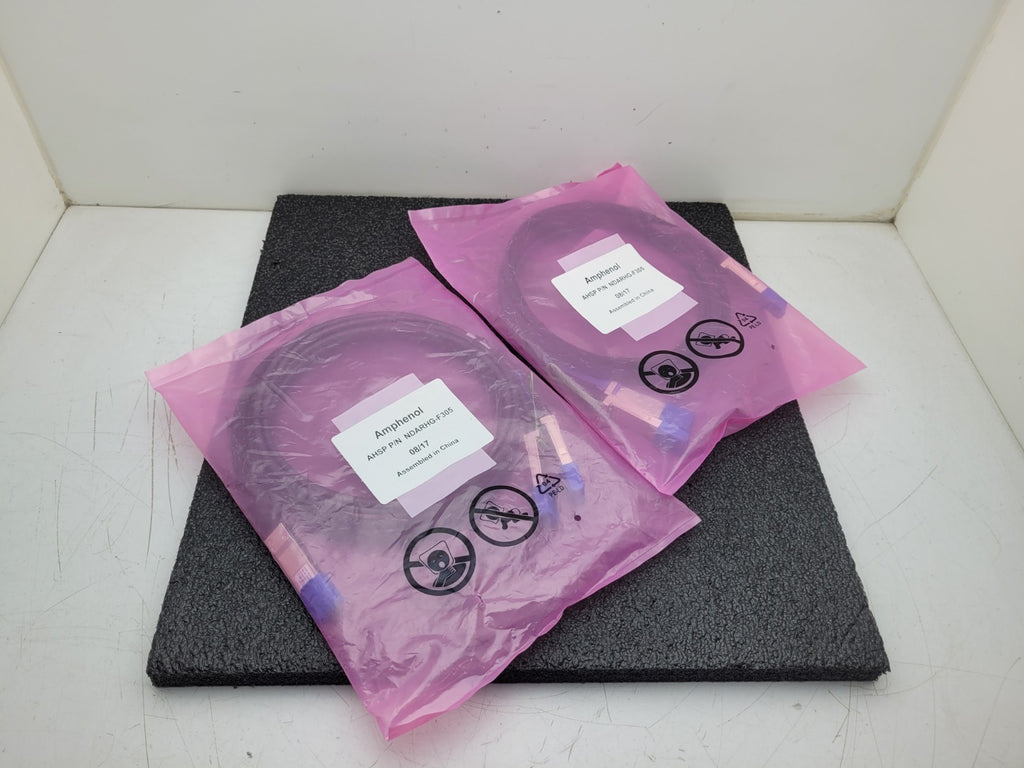Lot of 2x Amphenol AHSP NDARHG-F305 2.5M QSFP to 2x QSFP NEW