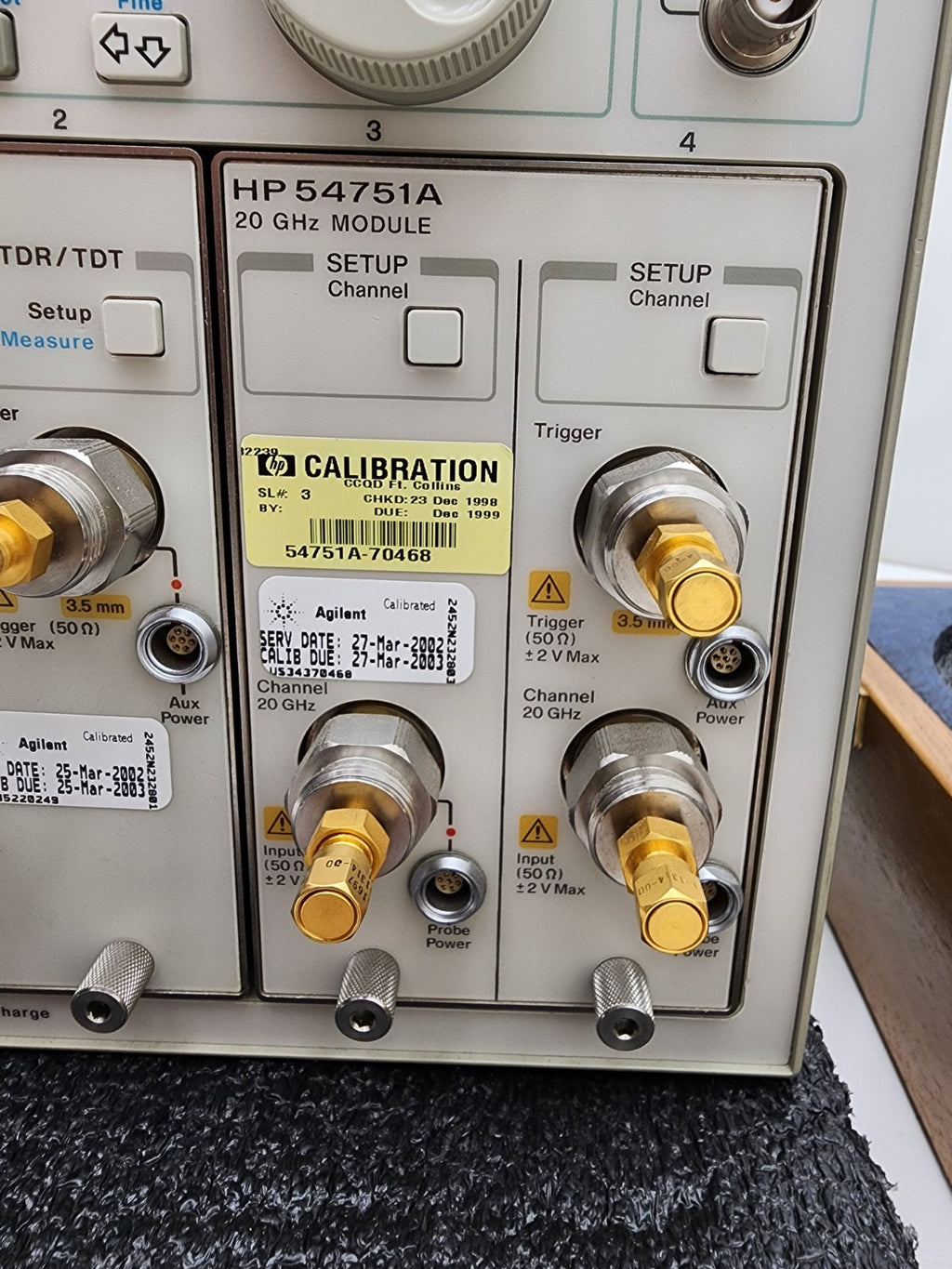 HP AGILENT 54750A 54754A 2CH 18GHz Differential TDR  54751A 20Ghz From HP Lab