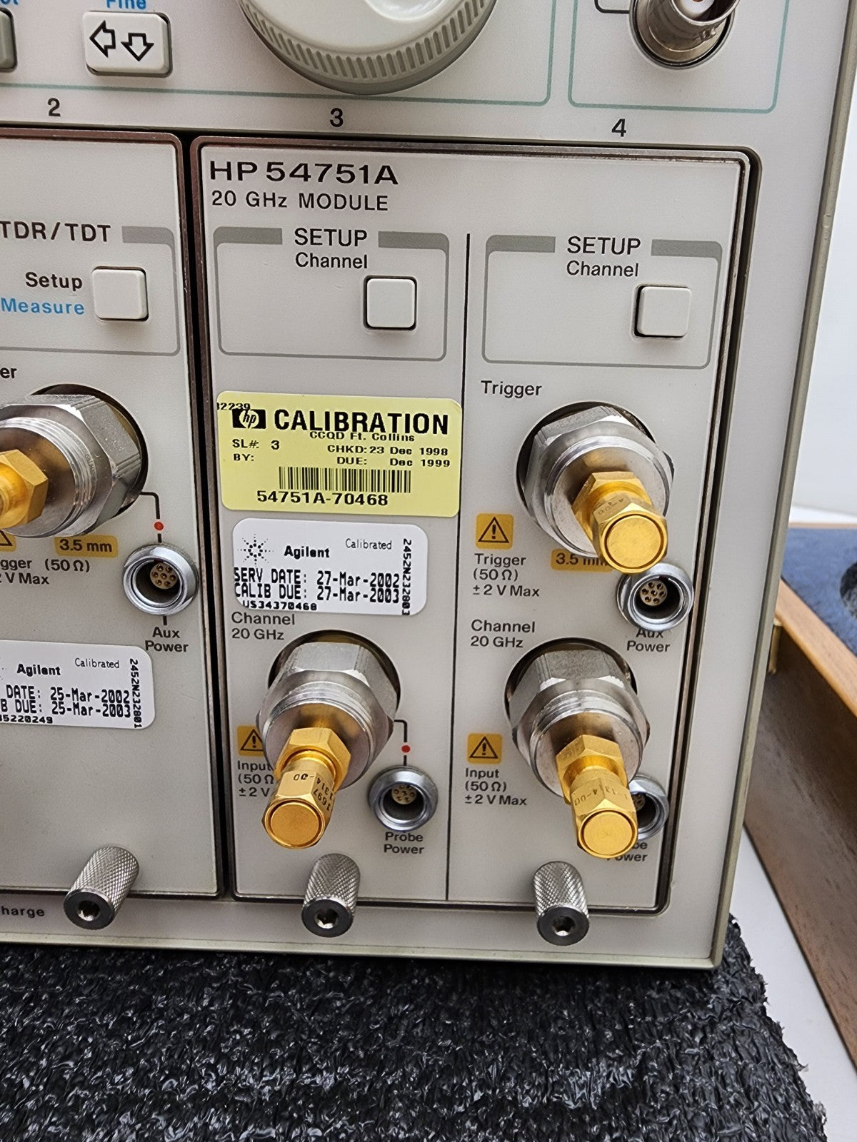 HP AGILENT 54750A 54754A 2CH 18GHz Differential TDR  54751A 20Ghz From HP Lab