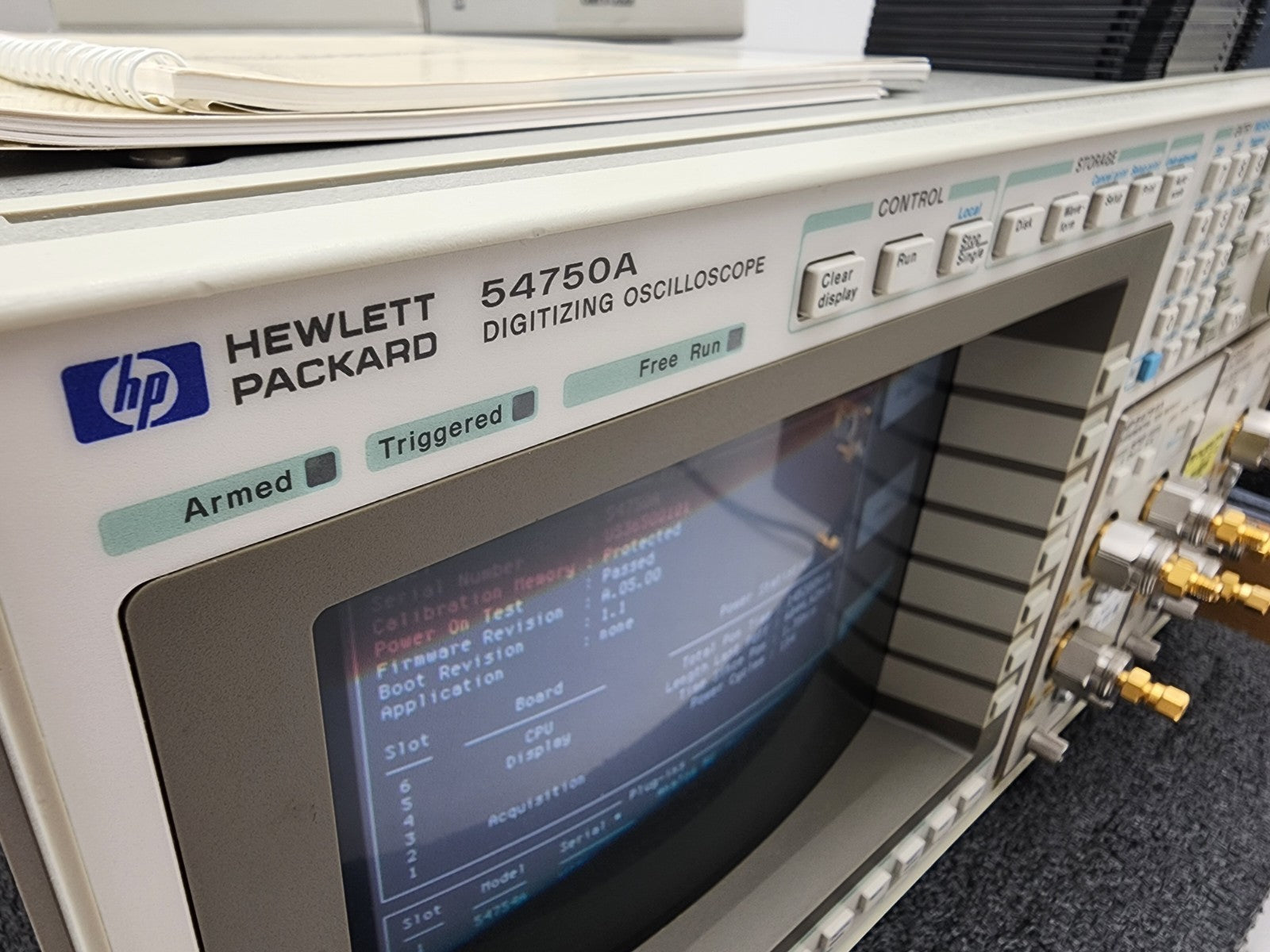 HP AGILENT 54750A 54754A 2CH 18GHz Differential TDR  54751A 20Ghz From HP Lab