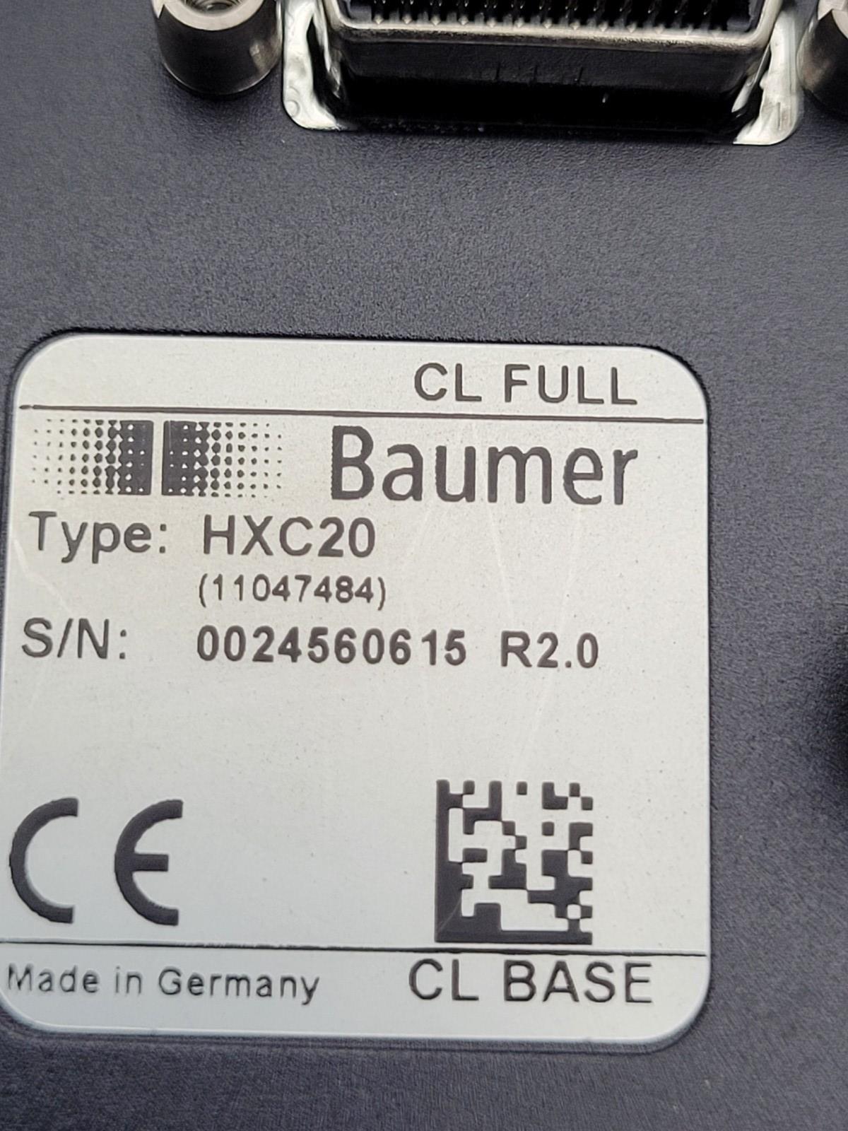 Baumer HXC20 Monochrome High-Speed Industrial Camera 2MP Camera Link