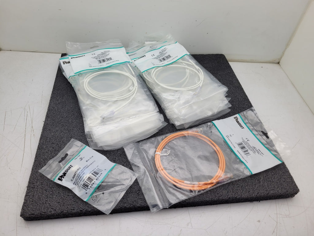 Lot 17x PANDUIT UTP28SP5OR UTP28SP3  CAT 6 Performance UTP Patch Cable 3ft 28AWG