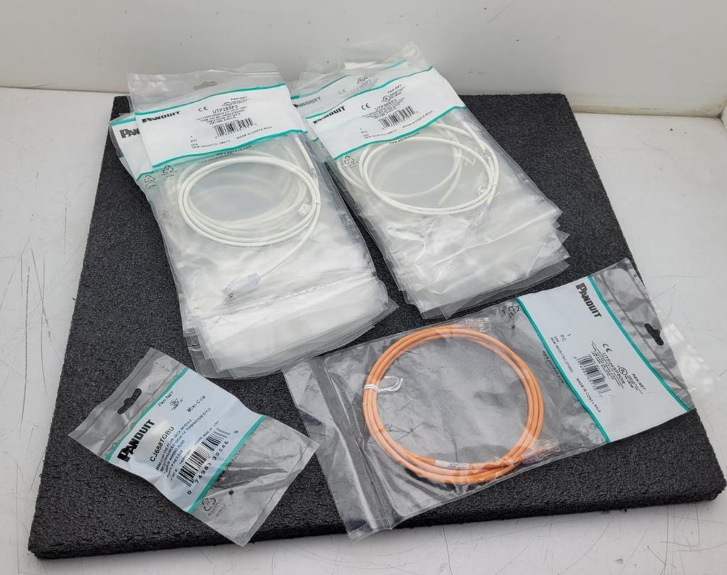 Lot 17x PANDUIT UTP28SP5OR UTP28SP3  CAT 6 Performance UTP Patch Cable 3ft 28AWG