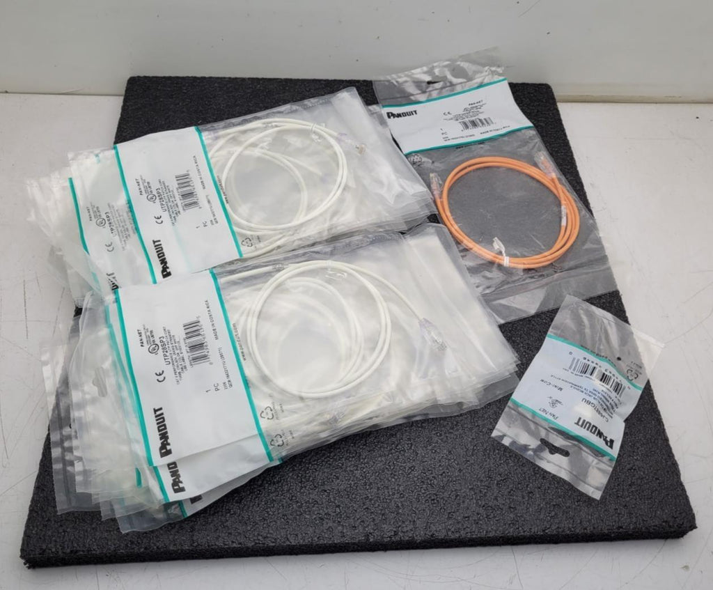 Lot 17x PANDUIT UTP28SP5OR UTP28SP3  CAT 6 Performance UTP Patch Cable 3ft 28AWG