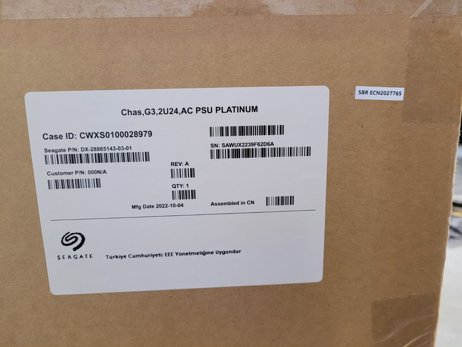 HP SureStor G3 2U24  AC PSU PLATINUM SAS Storage Array SP-3224-E12 2.5" HDD JBOD