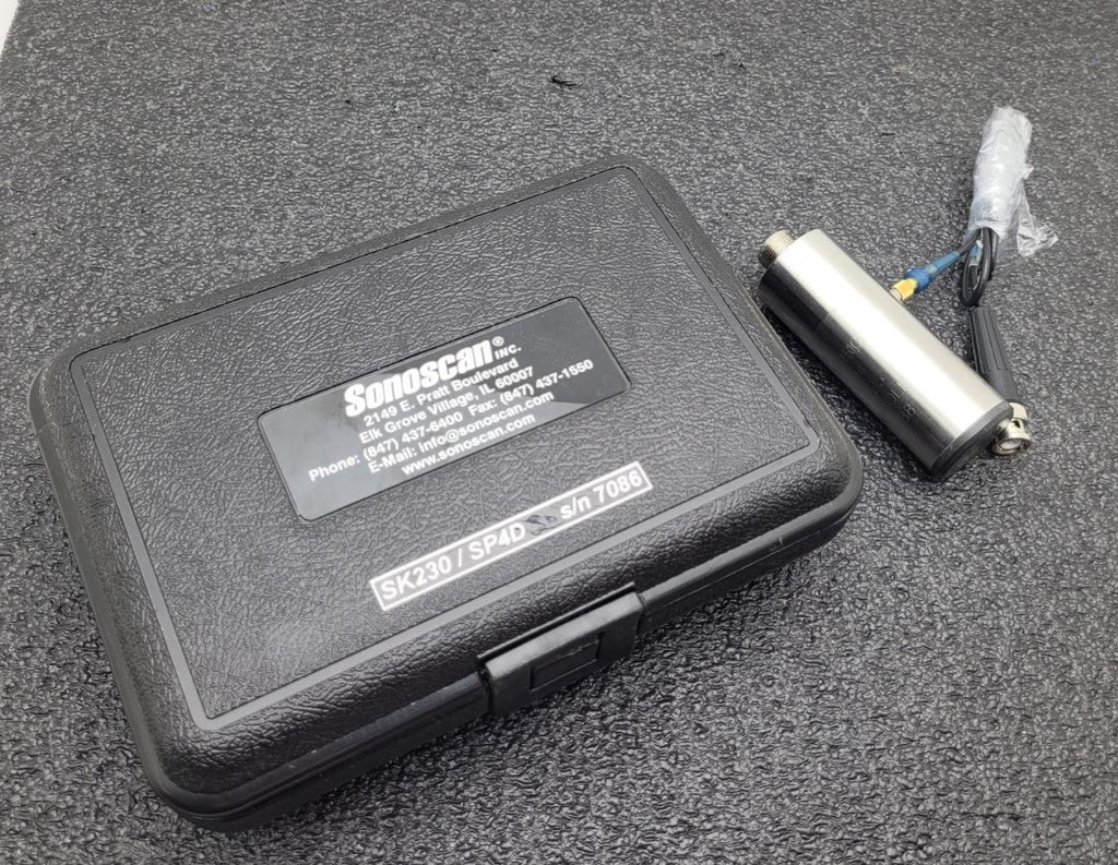 Lot of 2 Sonoscan SK230 / SP4D WP Transducer Acoustic Scanning Microscope Heads