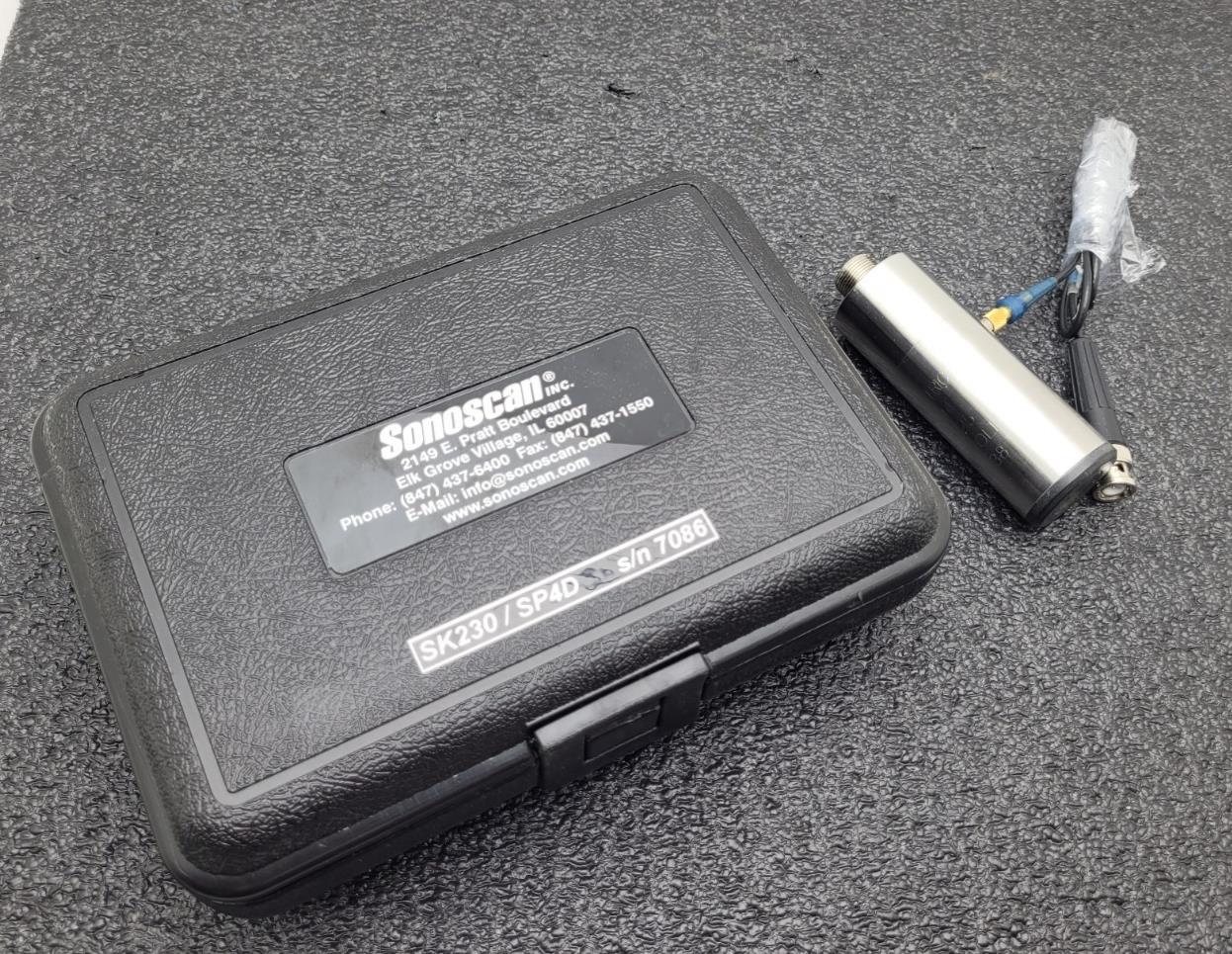 Lot of 2 Sonoscan SK230 / SP4D WP Transducer Acoustic Scanning Microscope Heads