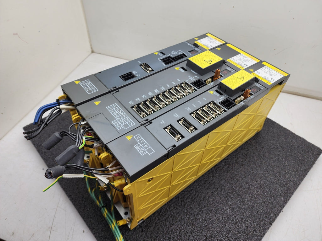 FANUC Power Supply +2 Servo Amplifiers A06B-6080-H301 A06B-6079-H101