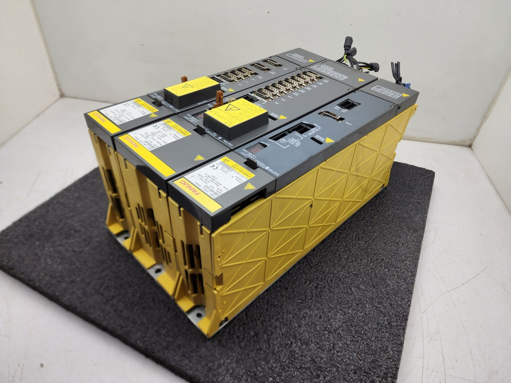 FANUC Power Supply +2 Servo Amplifiers A06B-6080-H301 A06B-6079-H101