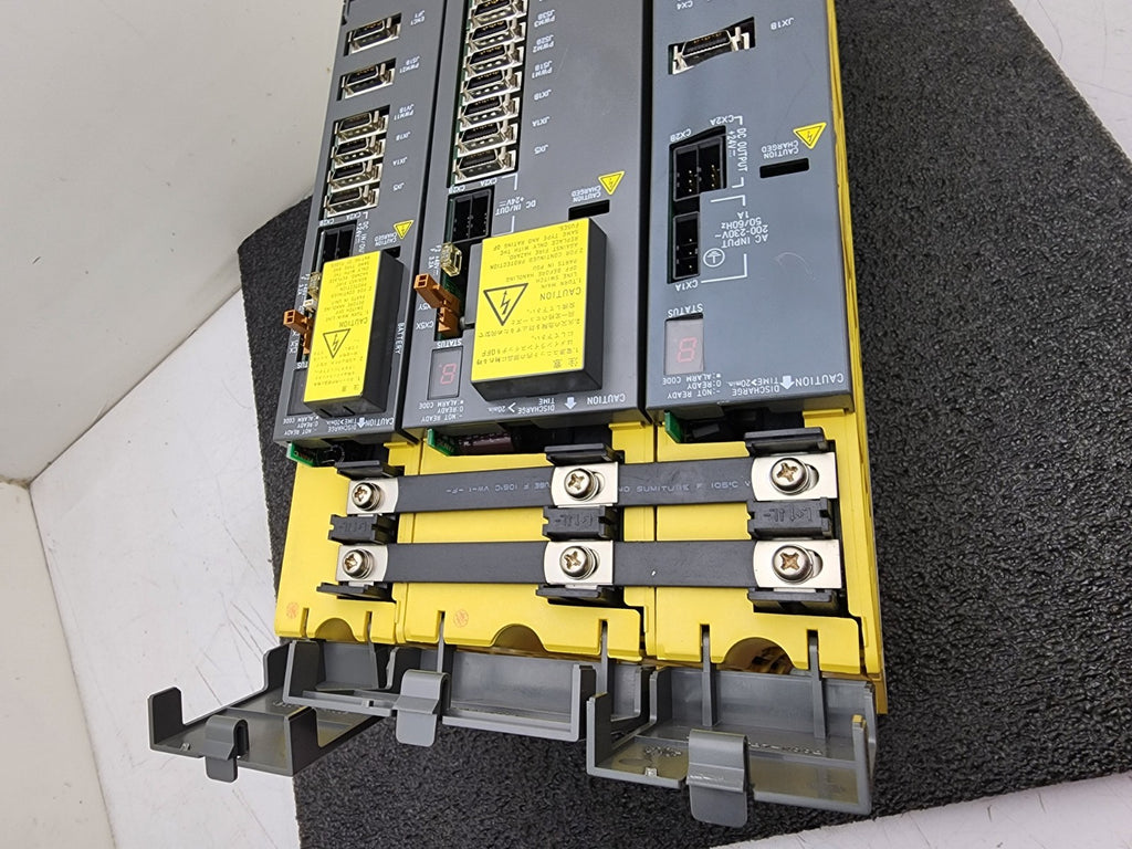 FANUC Power Supply +2 Servo Amplifiers A06B-6080-H301 A06B-6079-H101