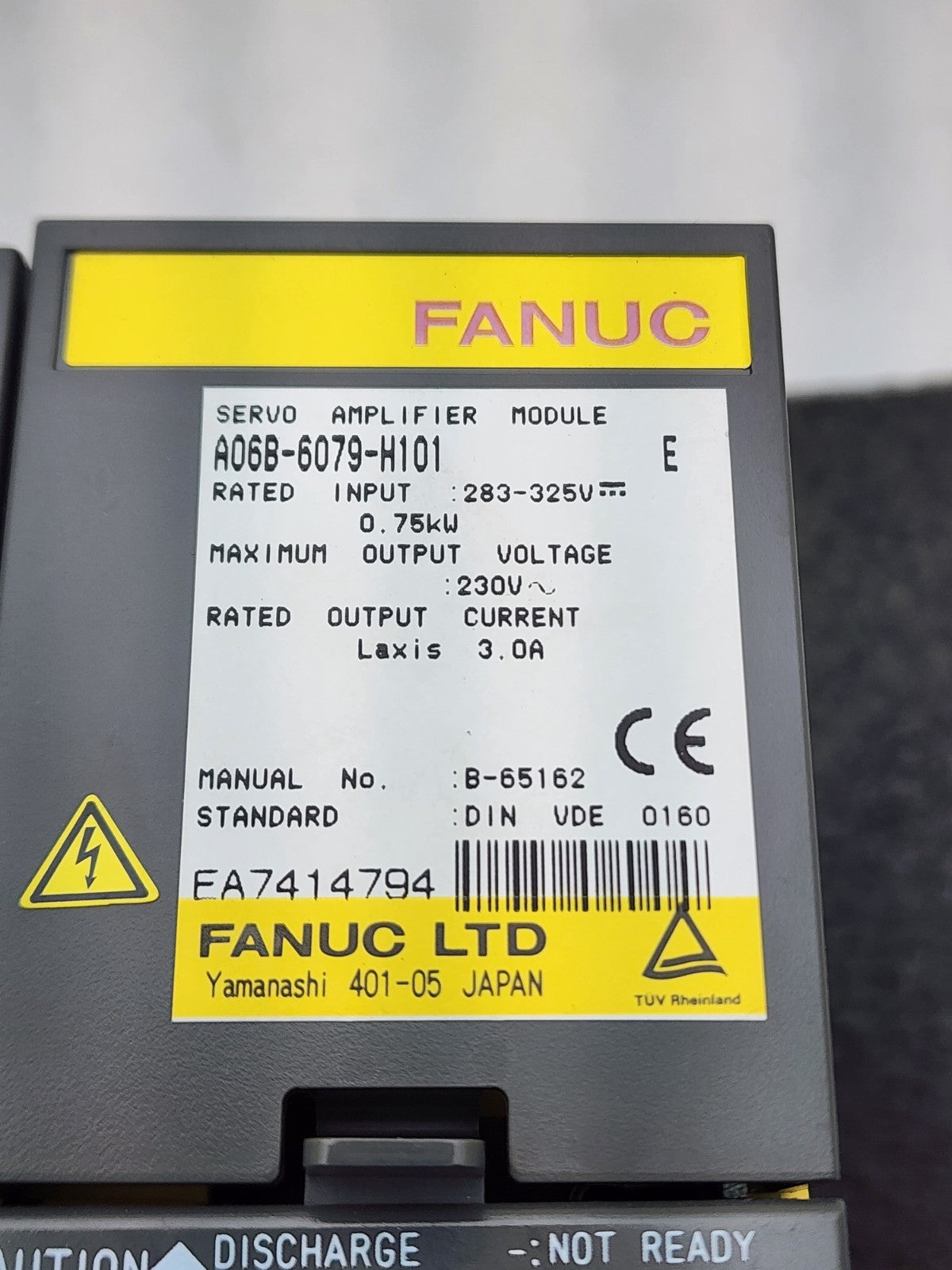 FANUC Power Supply +2 Servo Amplifiers A06B-6080-H301 A06B-6079-H101