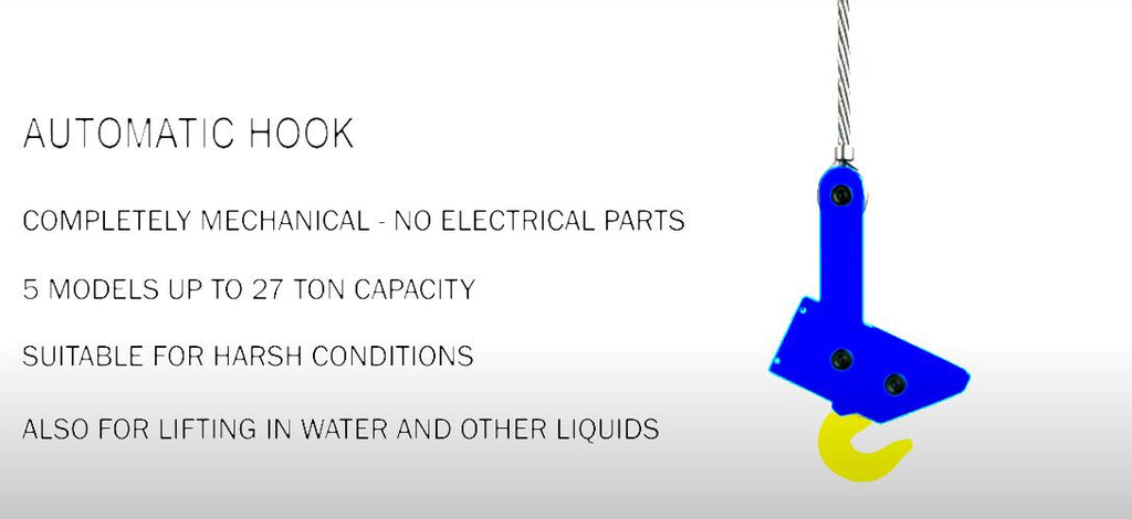 GIGASENSE IS PIAB 12 TON Automatic Safety Locking Crane Lifting Hook 300162