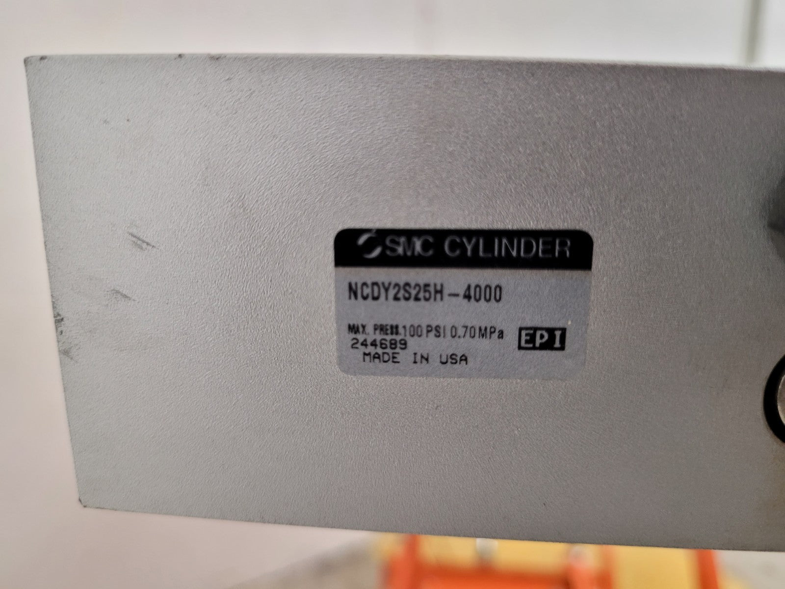 SMC Pneumatic Linear Slide Guide Rodless Cylinder NCDY2S25H-4000 40" Travel