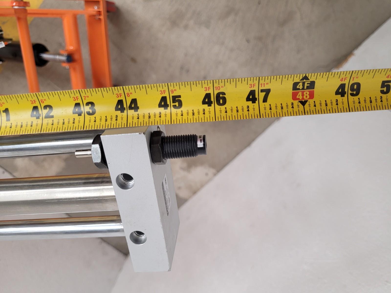 SMC Pneumatic Linear Slide Guide Rodless Cylinder NCDY2S25H-4000 40" Travel