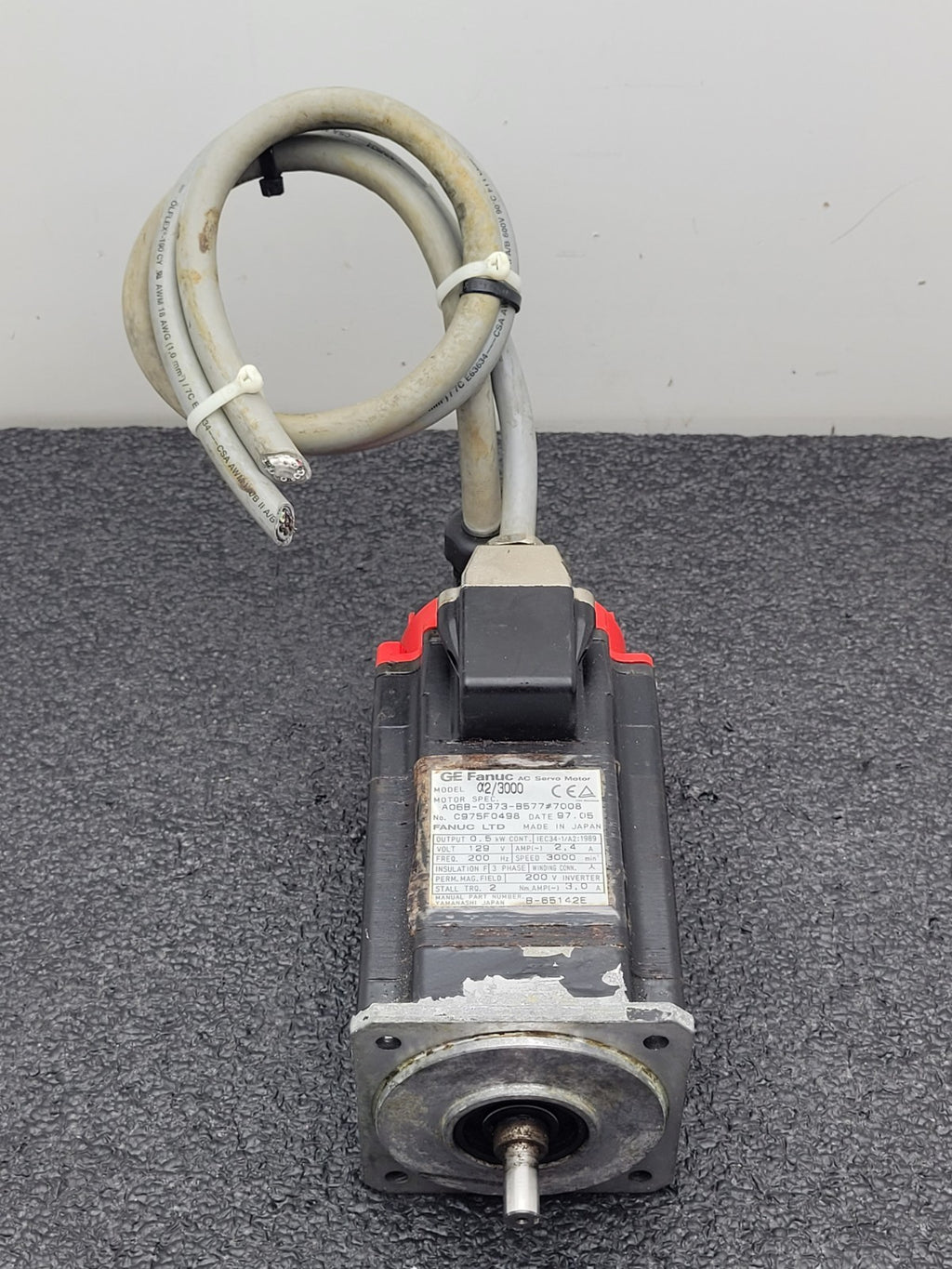 GE Fanuc AC Servo Motor A06B-0373-B577#7008  A06B0373B5777008 [C]