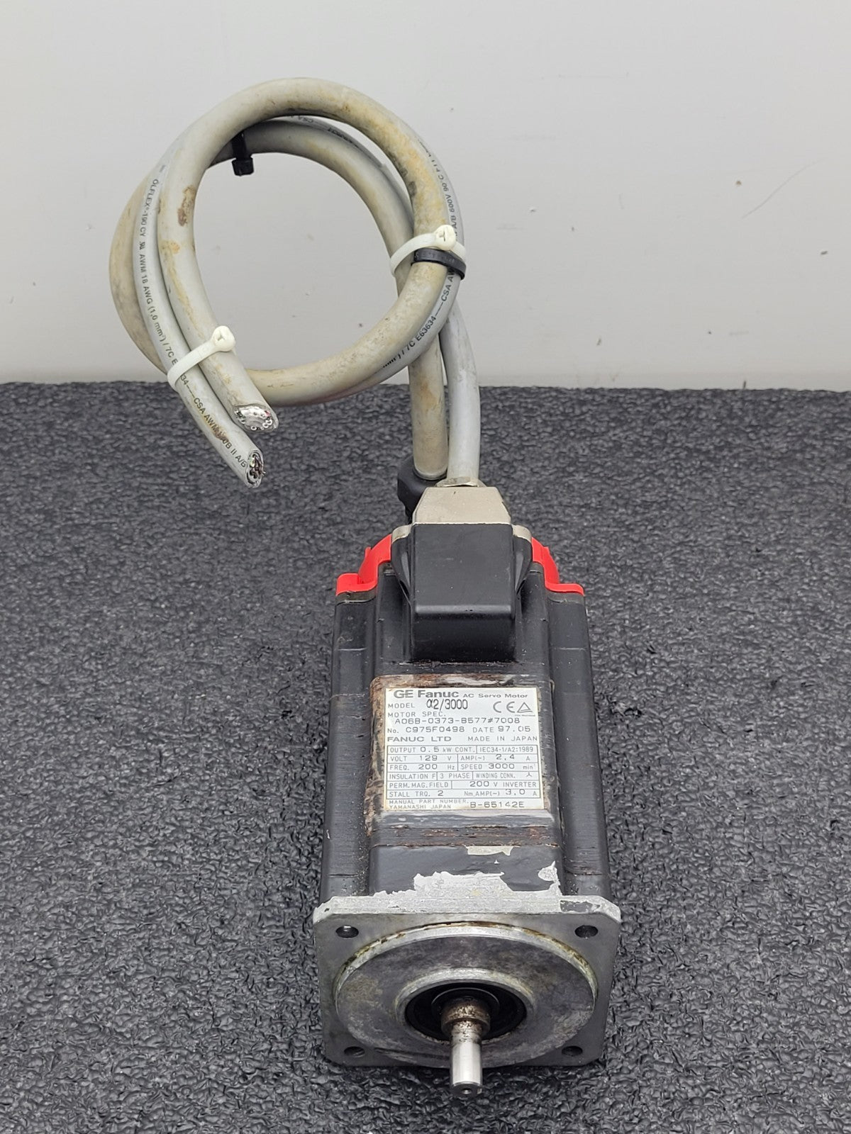 GE Fanuc AC Servo Motor A06B-0373-B577#7008  A06B0373B5777008 [C]