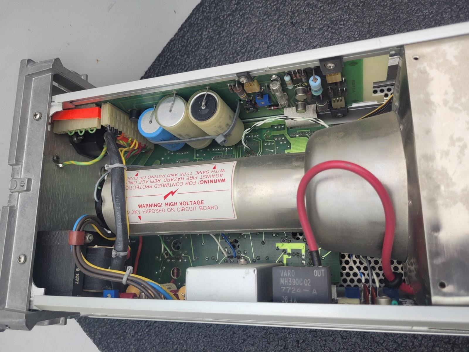 Vintage HP Prototype Oscilloscope Screen XYZ Cartesian Green Phosphorus Display