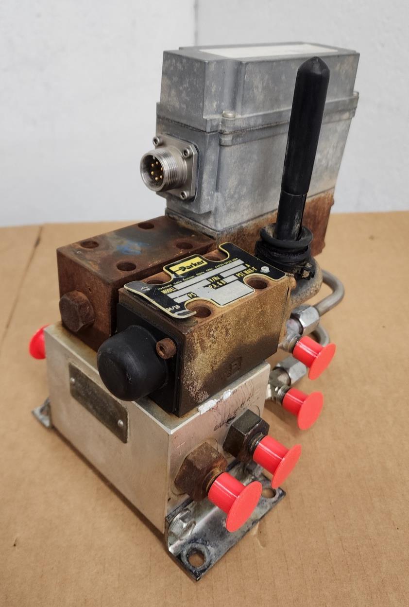 PARKER Hydraulic Proportional ISO Valve D1VL001CN  12VDC + Override Unit J