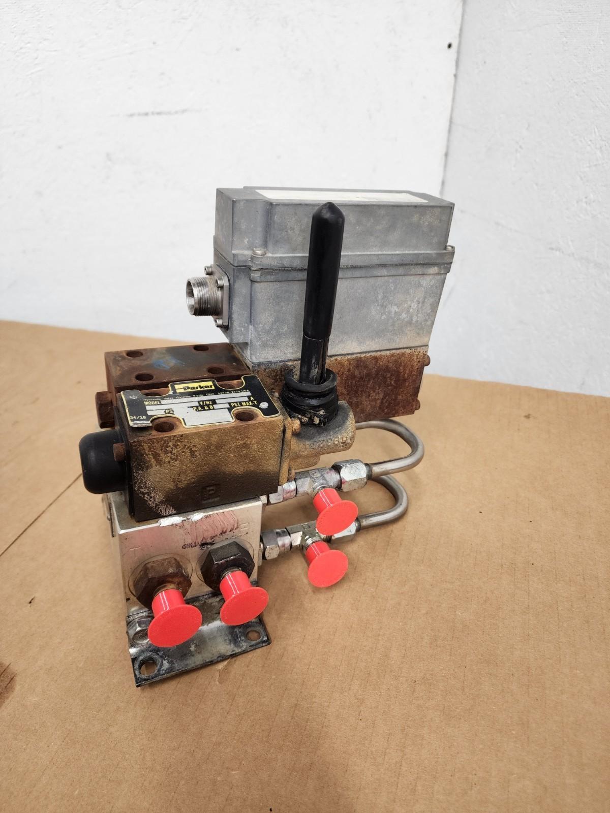 PARKER Hydraulic Proportional ISO Valve D1VL001CN  12VDC + Override Unit J