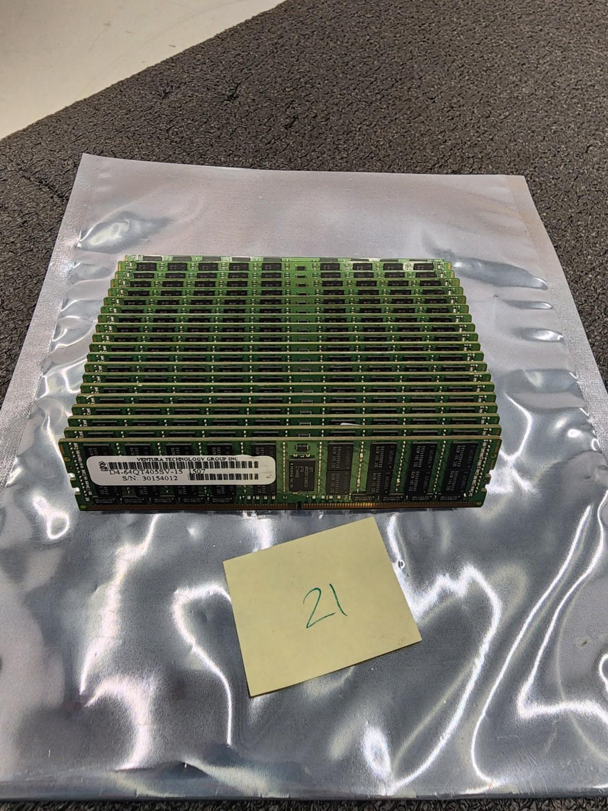 21x D4-64QT405SV-15 Ventura 32GB PC4-17000 DDR4 2133MHz Registered ECC CL15
