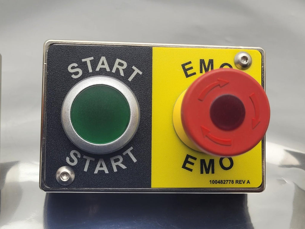 Lot of 3 EMO 100482778 REV A Push Button SS Control Box I/O Panel 8 and 9 pin