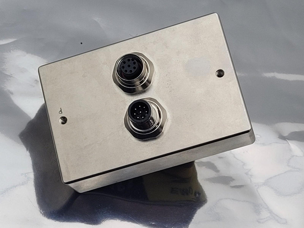 Lot of 3 EMO 100482778 REV A Push Button SS Control Box I/O Panel 8 and 9 pin