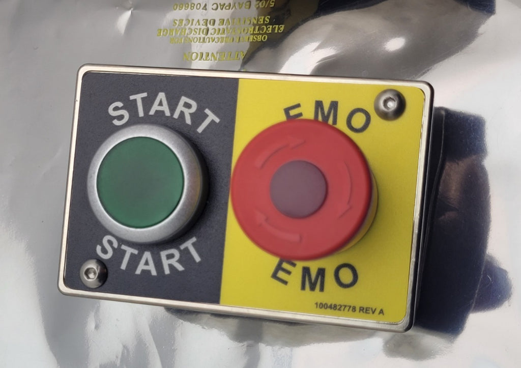 Lot of 3 EMO 100482778 REV A Push Button SS Control Box I/O Panel 8 and 9 pin