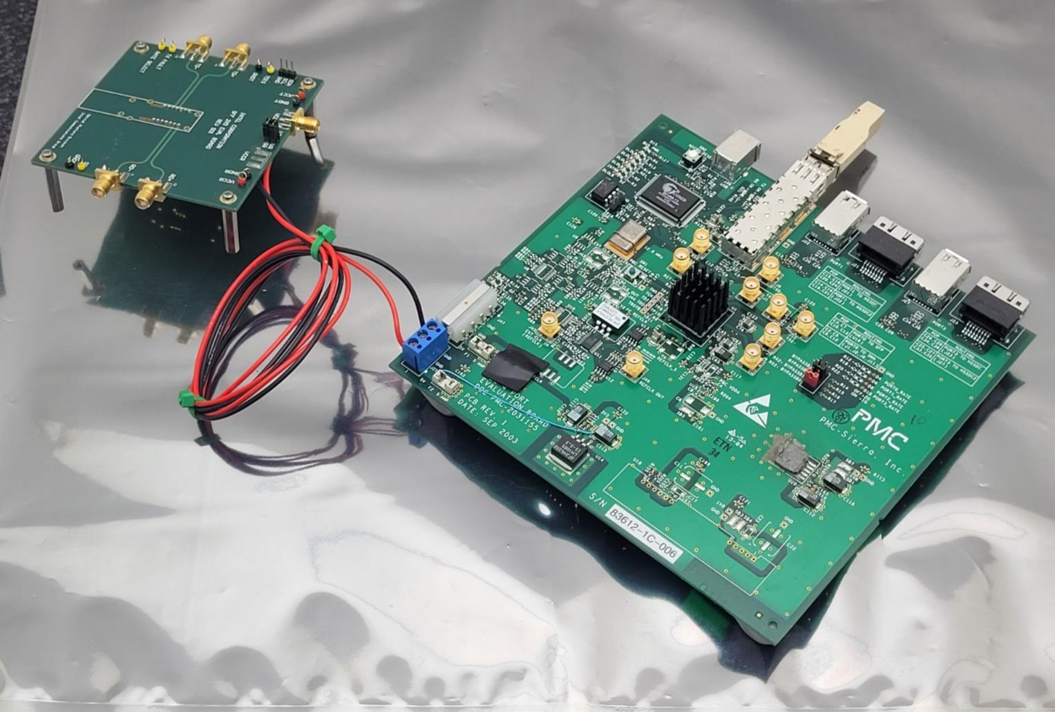 PMC Sierra PMC-2031155 PBC 4 Port Evaluation Board 2003 w/ Intel SFF 2x5 EVA