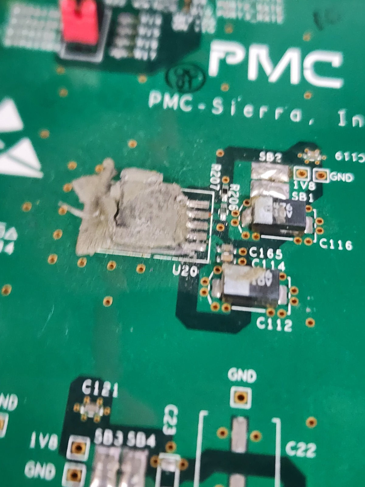 PMC Sierra PMC-2031155 PBC 4 Port Evaluation Board 2003 w/ Intel SFF 2x5 EVA