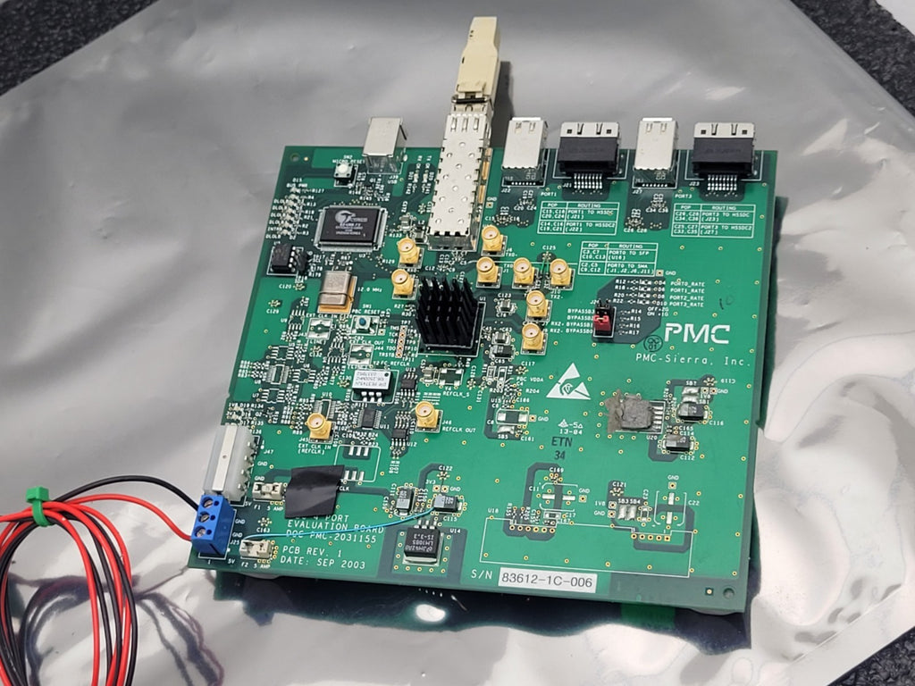 PMC Sierra PMC-2031155 PBC 4 Port Evaluation Board 2003 w/ Intel SFF 2x5 EVA