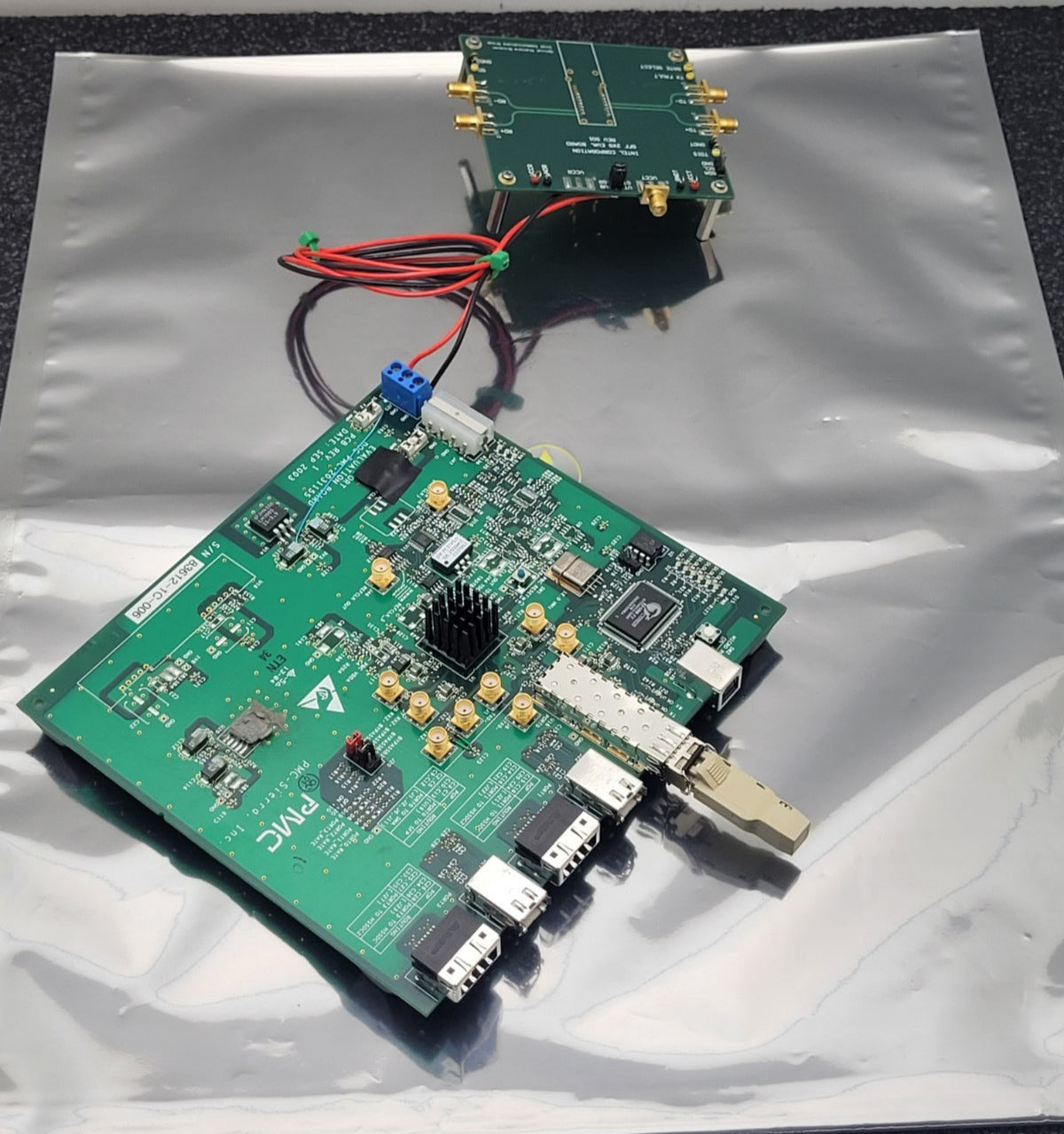 PMC Sierra PMC-2031155 PBC 4 Port Evaluation Board 2003 w/ Intel SFF 2x5 EVA