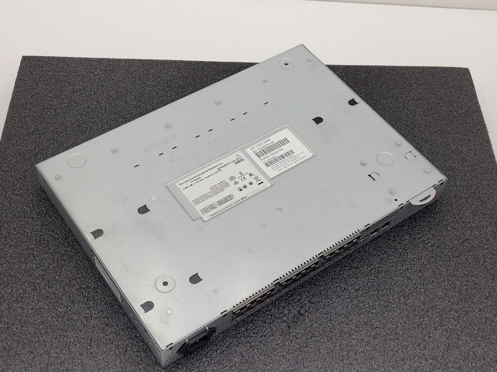 Brocade DS-6610B Brocade BR-G610 32Gb FC Switch w/ 8 Active Ports Needs Reset