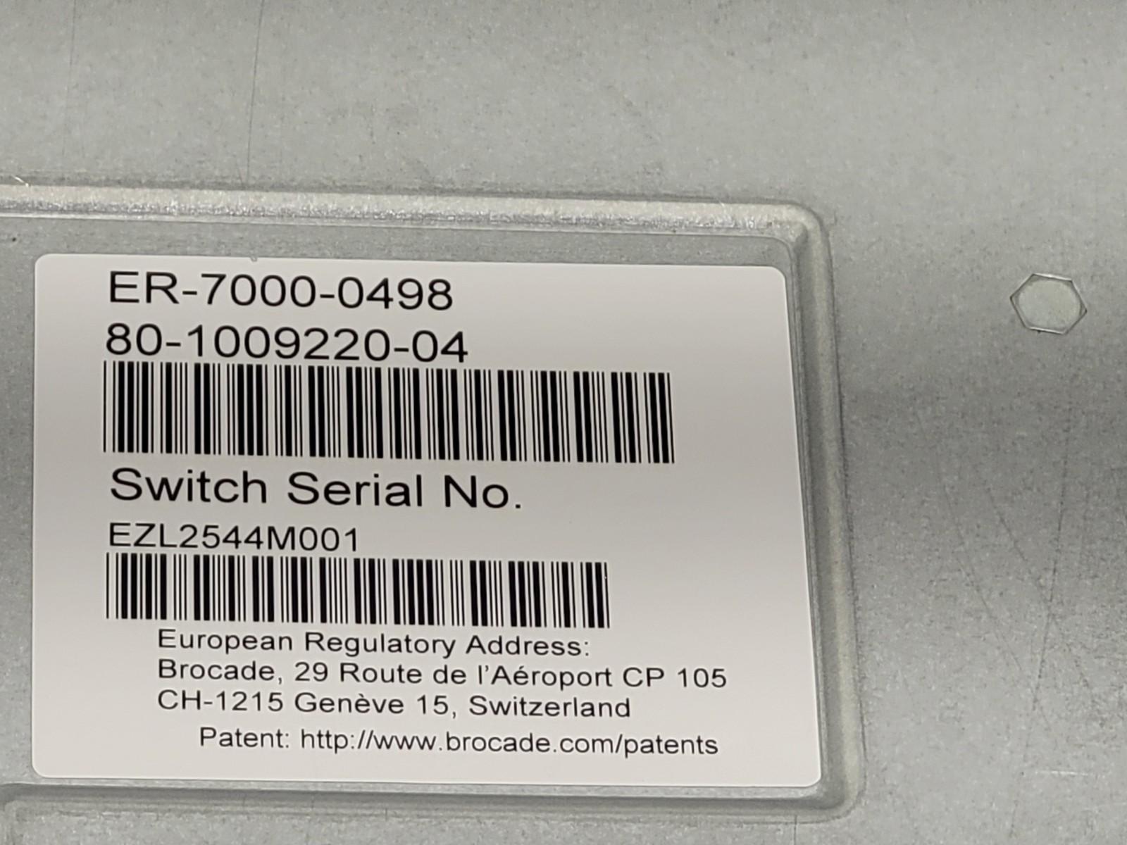 Brocade DS-6610B Brocade BR-G610 32Gb FC Switch w/ 8 Active Ports Needs Reset