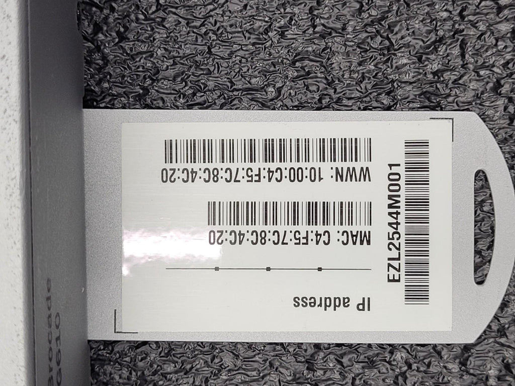 Brocade DS-6610B Brocade BR-G610 32Gb FC Switch w/ 8 Active Ports Needs Reset
