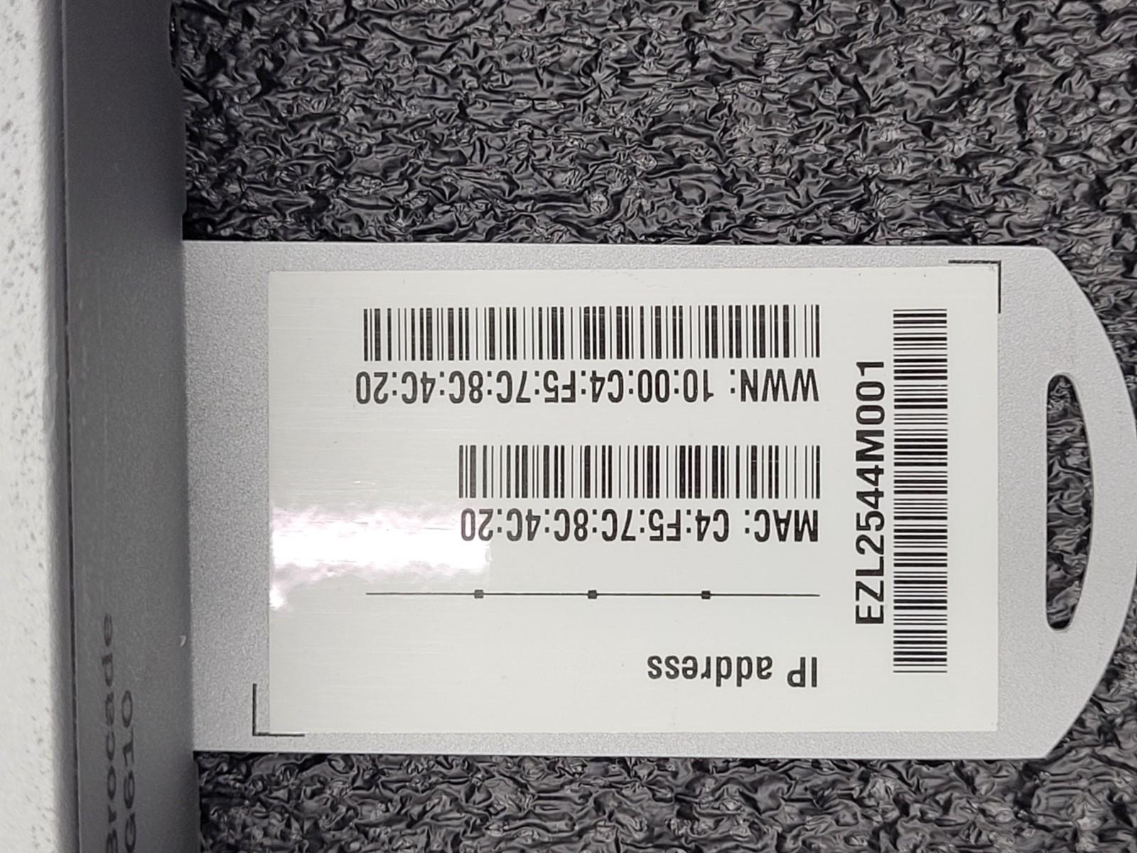 Brocade DS-6610B Brocade BR-G610 32Gb FC Switch w/ 8 Active Ports Needs Reset