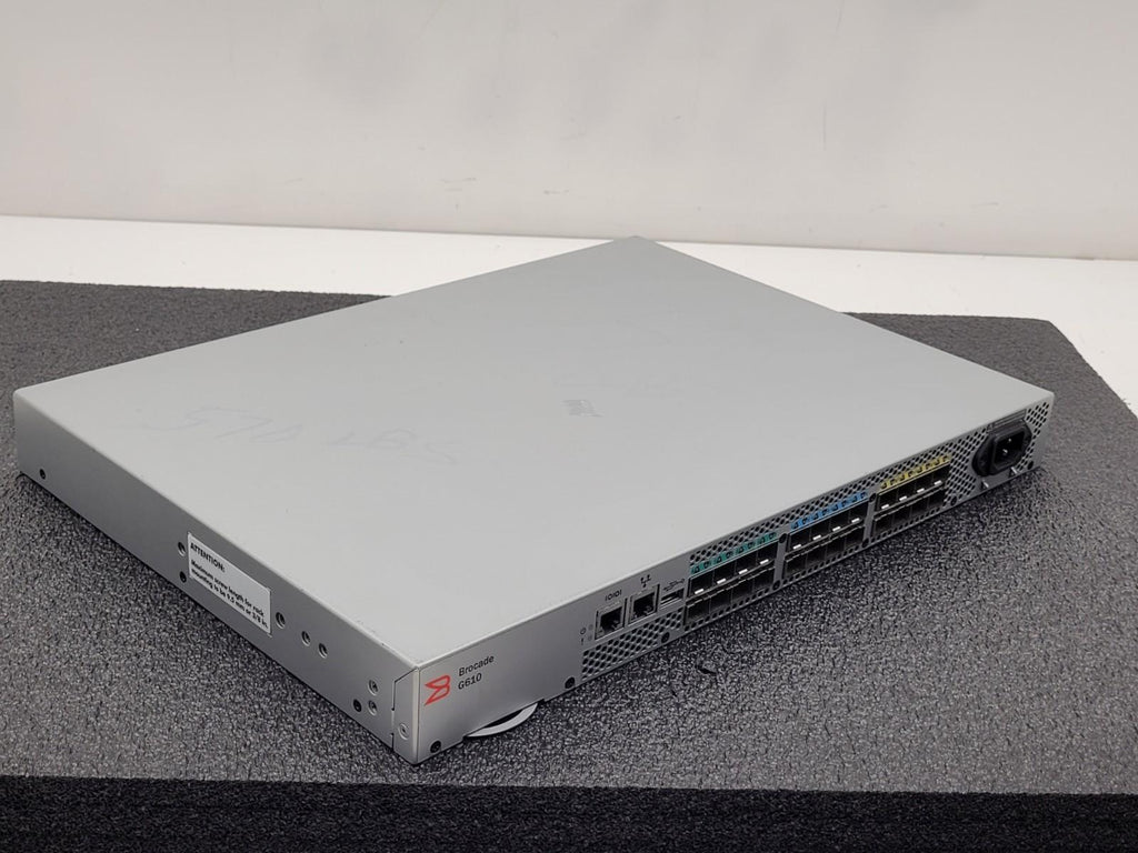 Brocade DS-6610B Brocade BR-G610 32Gb FC Switch w/ 8 Active Ports Needs Reset