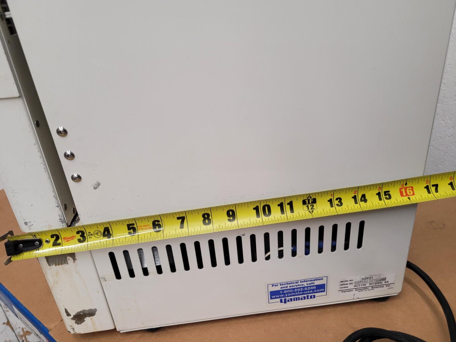 Yamato ADP21 Programmable Vacuum Drying Oven 115VAC, 10L Capacity[B]