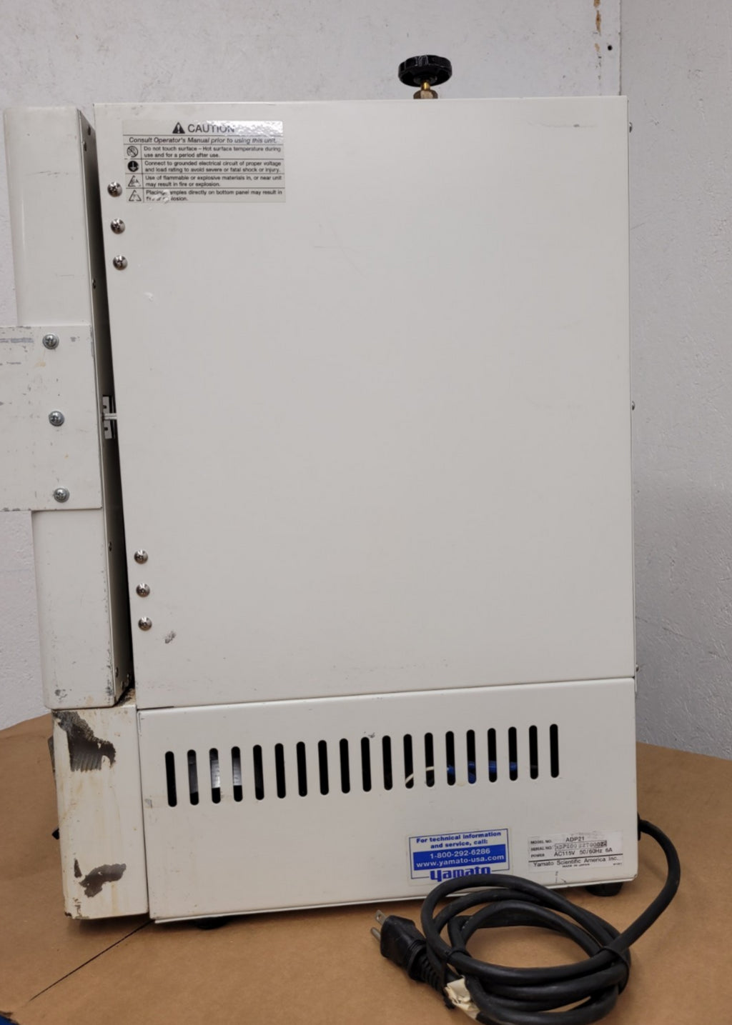 Yamato ADP21 Programmable Vacuum Drying Oven 115VAC, 10L Capacity[B]