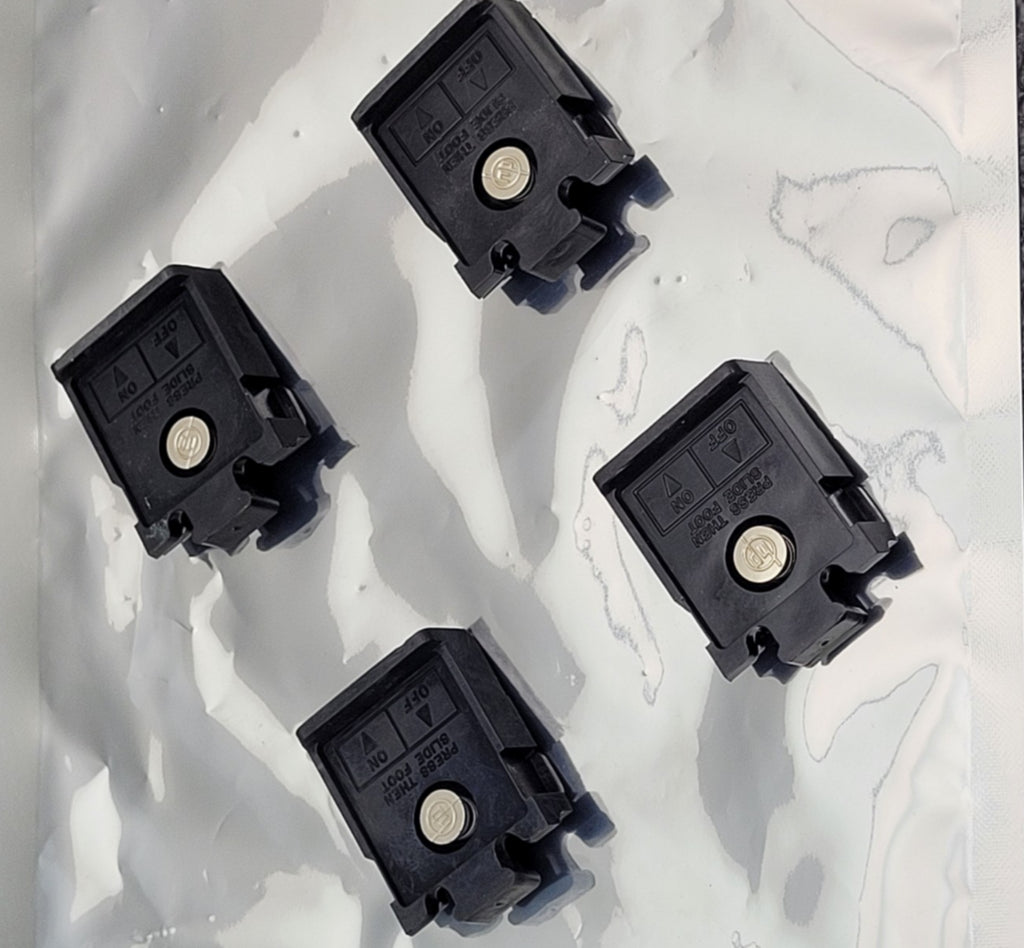 Set of 4 HP 5060-0767 Old Style Test Equipment Feet Original OEM Black