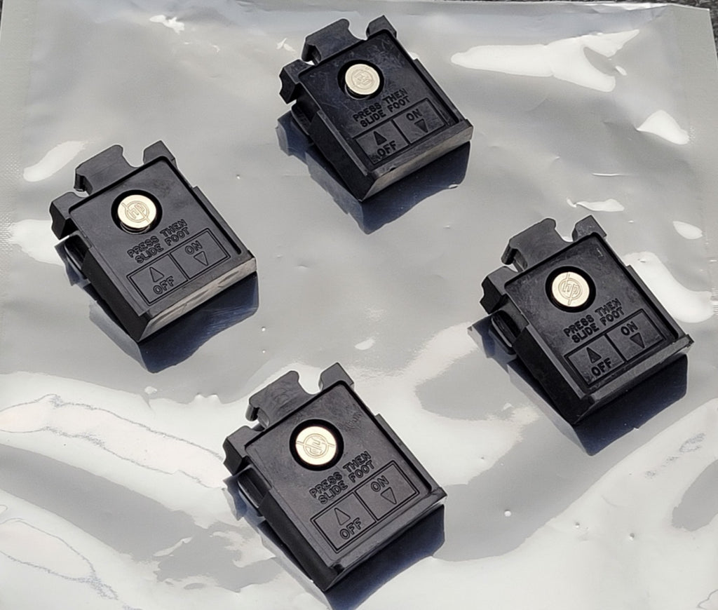 Set of 4 HP 5060-0767 Old Style Test Equipment Feet Original OEM Black