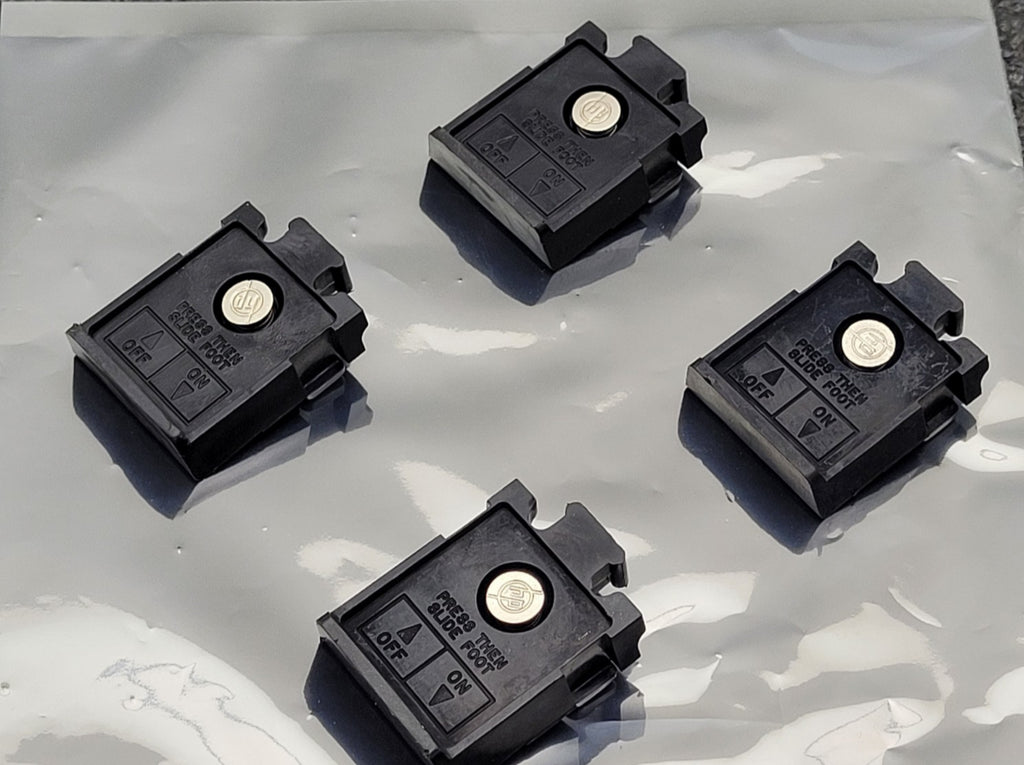 Set of 4 HP 5060-0767 Old Style Test Equipment Feet Original OEM Black