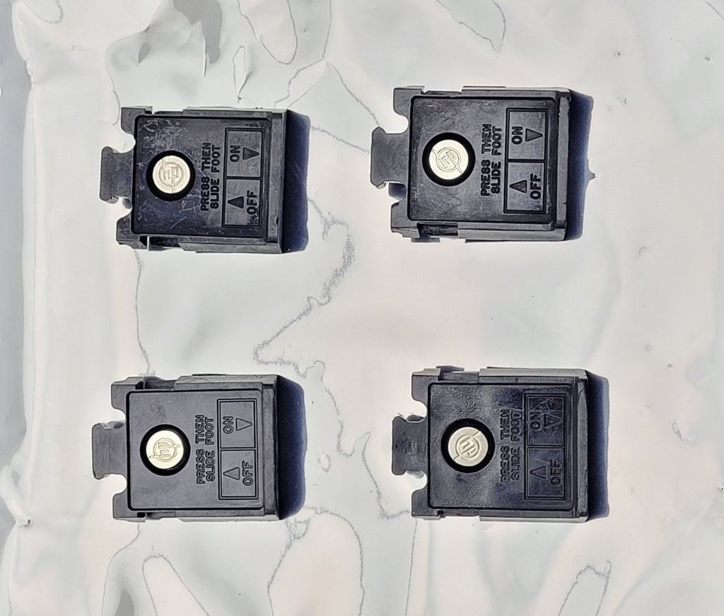 Set of 4 HP 5060-0767 Old Style Test Equipment Feet Original OEM Black