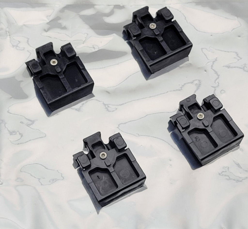 Set of 4 HP 5060-0767 Old Style Test Equipment Feet Original OEM Black