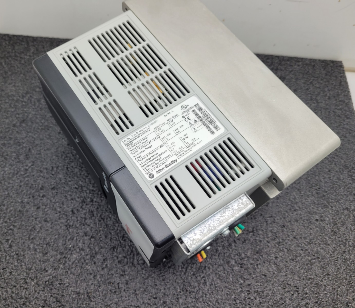 Allen Bradley 20AD8P0A0AYNANC0 Ser A PowerFlex 70 400V 3-Phase 8.7A 4kW AC Drive