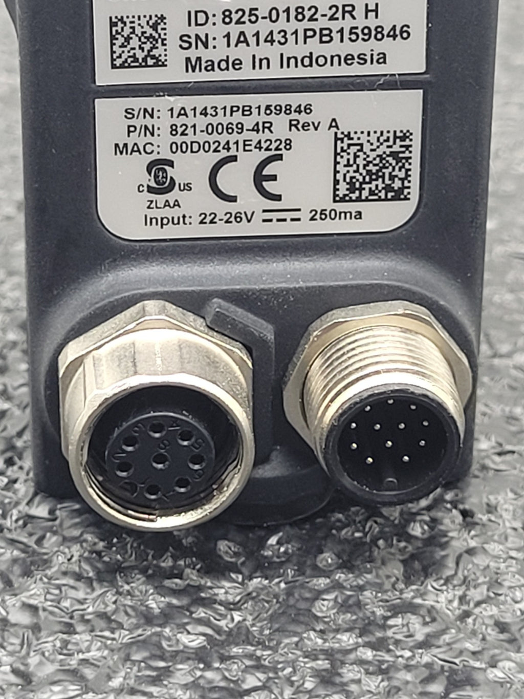 Cognex Checker 4G7X Vision Sensor 825-0182-2R RevA Industrial Camera 821-0069-4R
