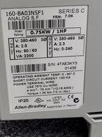 ALLEN BRADLEY 160-BA03NSF1 Variable Speed Drive 1HP 380/480 VAC 3PH